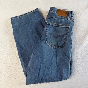 Levi's Baggy Dad Jeans Women 27 Blue High Rise Wide Leg Denim
